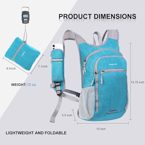 Mochila de senderismo MOSISO 15L plegable ligera miniatura 3