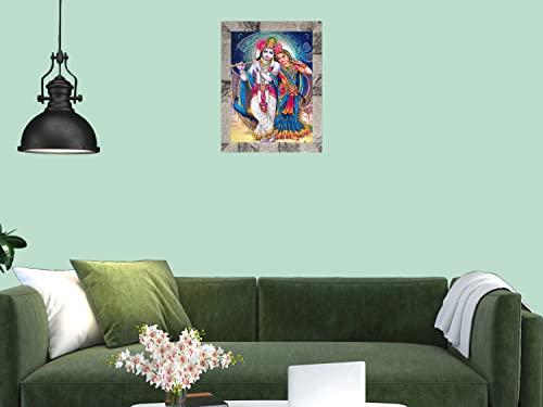 Image of Indianara Radha Krishna (4371MW) -Synthetic Fame, 10 x 13 Inch, Multicolor