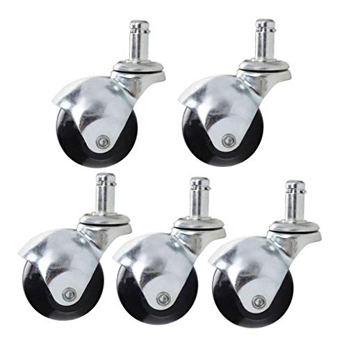 Roulettes pivotantes à billes 50 mm pour rénover une chaise de bureau
