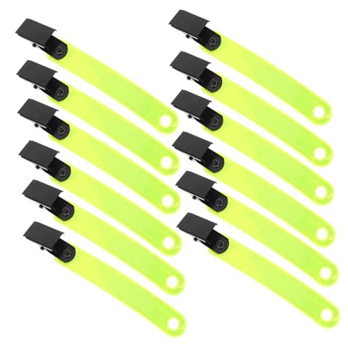 VICASKY 24Pcs Reflective Clips for Trail Marking Durable Glow Clips for Outdoor Activities Like Archery Night Running and Cycling Easy Installation and Design