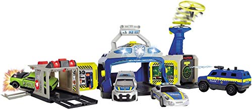 DICKIE 3719011 - Spielcenter mit Fahrzeugen, Mehrfarbig