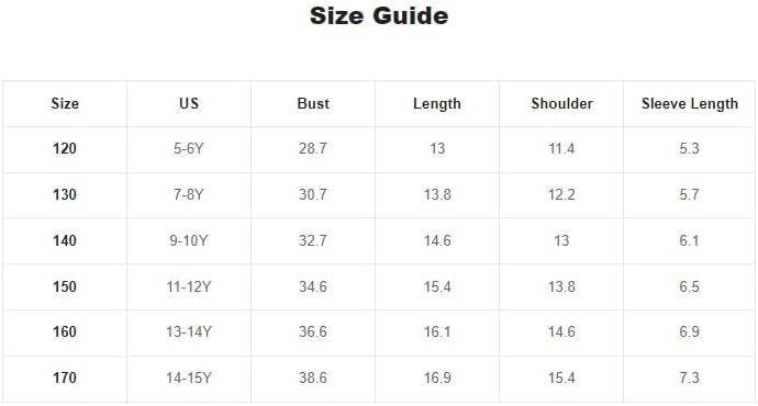 Vista 6 de SOLY HUX Camiseta de manga corta con cuello redondo para niña, 4 piezas, camisetas cortas de verano