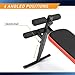 Marcy Utility Slant Board w/ Headrest – Folding Design with Adjustable Positions SB-4606 , Black/red , 29.00 x 18.00 x 59.00 inches
