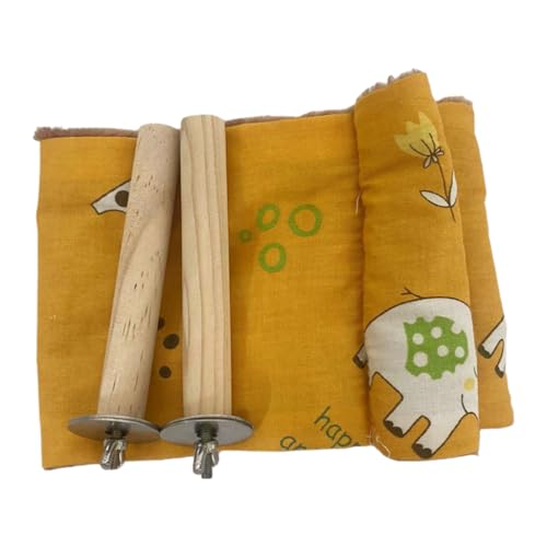 XAGMODSHN Parrot Snuggle Hut Warm Nest Hammock Plush Tent Small Pet Winter Bed House for Small Parakeet Mini Gerbil Easy to Clean