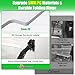 5MM Thick Upgrade PC Foldable EZGO RXV Golf Cart Windshield with Heavy Duty Hinges Only Fit for 2008-Up EZGO RXV with 1.25