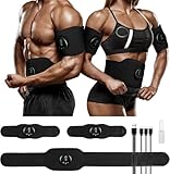 Electronic Muscle Stimulator，12 Modes Abs Stimulator Abdominal, Smart Slimming Belt, One-Click Shaping, Suitable for Any Body Part for Adults