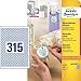 Produktbild AVERY Zweckform Etiketten in Sonderformaten 10 mm 25 Blatt/7875 Etiketten weiß