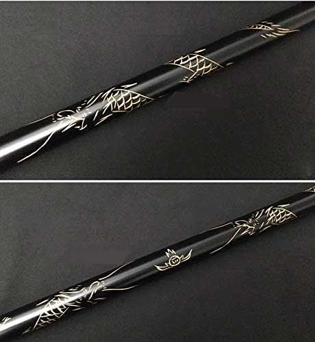 Weisheng Wooden Monkey King Staff Kungfu Wooden Wushu Sticks Monkey Cudgels Carving Dragon Golden Cudgel Sun Wukong Weapon Practice - Thumbnail 4