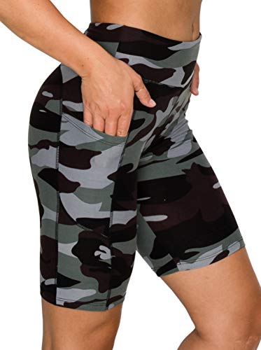 Image of ALWAYS Women's High Waist Bike Shorts - Athletic Workout Tummy Control Stretch Running Yoga Pants