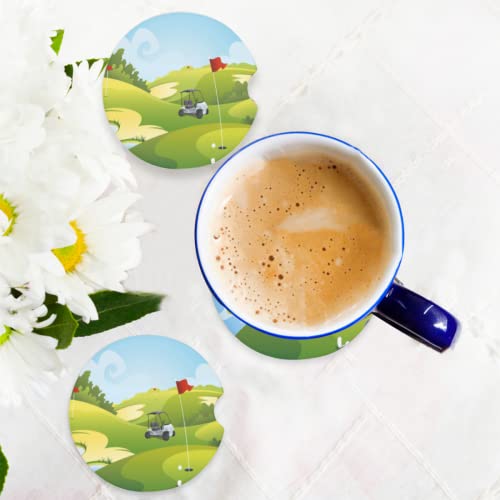Posavasos cerámicos para auto 2 unidades 2.68 pulg miniatura 7