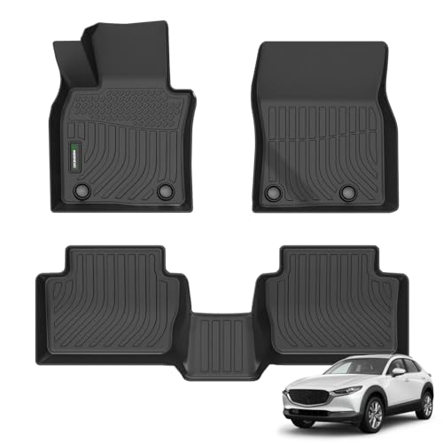 ANBINGOFloor Mats for Mazda CX-30 2020-2025 All Weather Mats for Mazda CX30 TPE Car Mat CX30 Rubber Trunk Carpet for CX30 Automotive Accessories