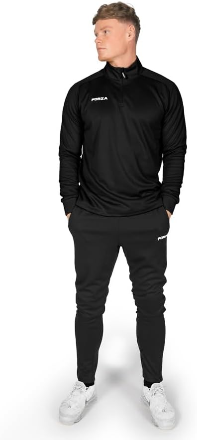 FORZA Men's Tracksuits - 2 Piece Tracksuit Set with Stand-Up Collar & Quarter Zip | Long Sleeve Sweatsuits for Men
