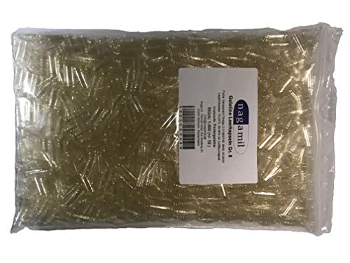 Gelatine Leerkapseln transparent Gr. "0"; 1.000 Stück