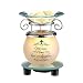 Collections Etc Lighted ‘God Bless Our Home’ Plug-in Wax Melt Warmer, Tabletop Decoration for Any Room in Home