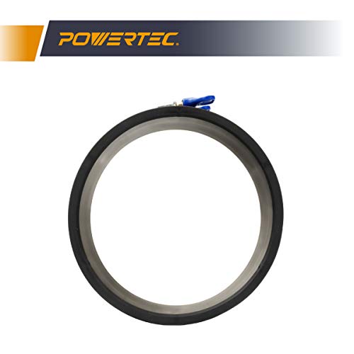 POWERTEC 70281 Dust Control Flex Cuff with Hose Clamps, 6-Inch