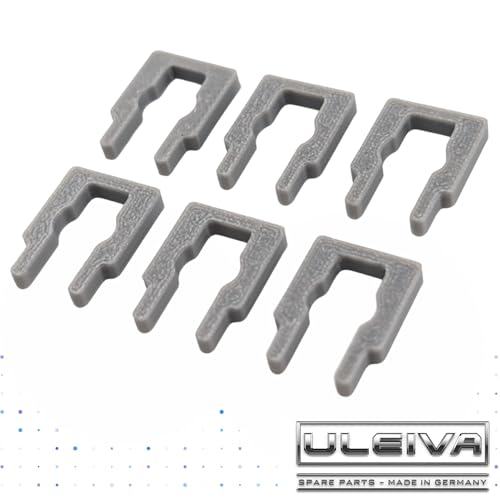 ULEIVA 6 Stück Ersatz Besteckkorb Klammer kompatibel mit Miele Spülmaschine G305 G3xx Ersatzteil zu 09759810 09759811 1107900 Korbführung Clip Spange für Geschirrkorb Befestigung