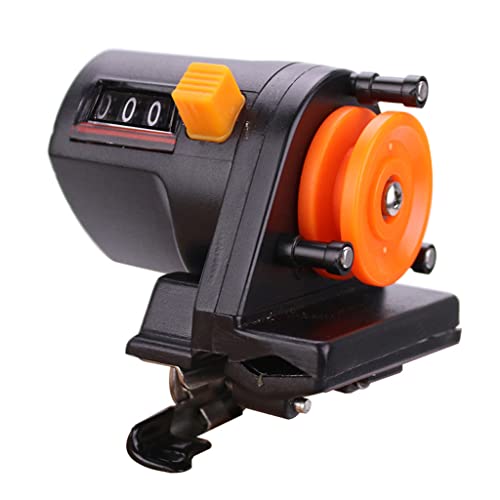 NLAIOUSL 999m Fishing Line Counter Meter Fish for Winding Fishing Counter Line Length Gauge Digital Tackle Fishing