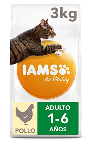 IAMS for Vitality Kattenvoer voor volwassenen, droog met verse kip, 3 kg