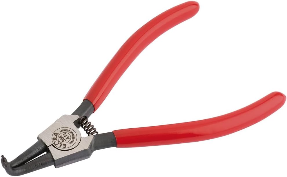 Draper 384-A11 10mm-25mm A11 Elora Bent External Circlip Pliers, Blue, 10 mm-25 mm