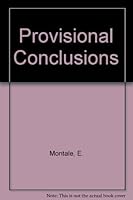 Provisional Conclusions 0809280396 Book Cover