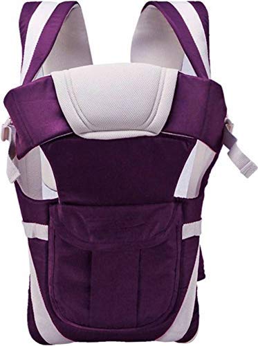 Crawl'in 4-in-1 Adjustable Baby Carrier Cum Kangaroo Bag/Baby Carry Sling/Back/Front Carrier for Baby (Purple)-image-42