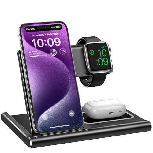 Chargeur sans fil 3 en 1 EXW pour éliminer les câbles emmêlés de votre iPhone 16 et 17