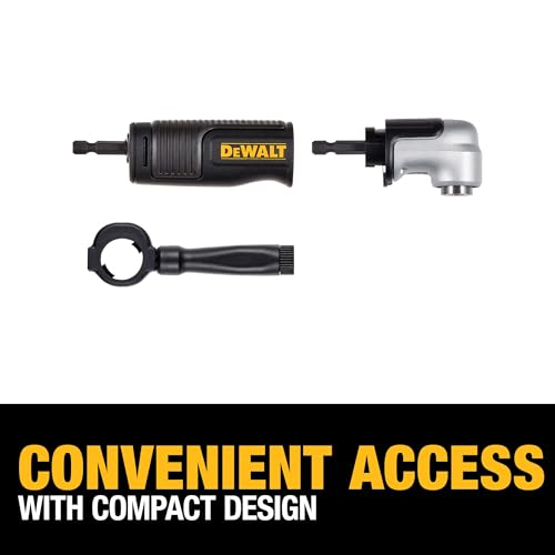 Image of DEWALT FLEXTORQ Right Angle Drill Adapter, 2-in-1 Attachment for Impact Driver (DWAMRAFT) (Pack of 5)