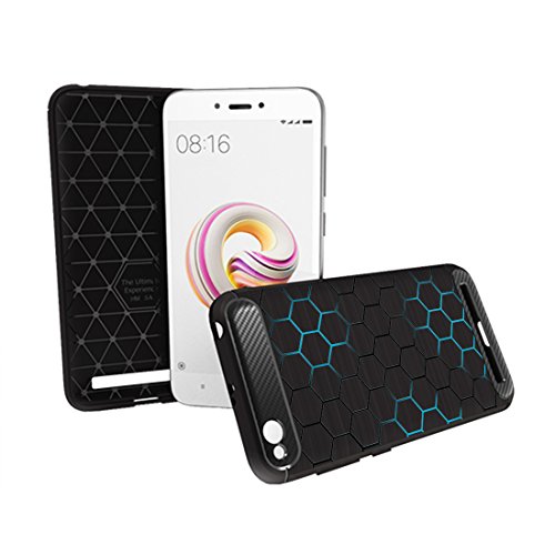 Image of MTT Carbon Fiber Texture Rugged Armor Back Case Cover for Redmi 4A (Hexagon 01)