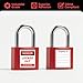 20 Set Lockout Tagout Padlock Labels 40 Pcs Loto Safety Identification Tags 1.06 x 1.18 inch Danger Do Not Remove Lockout Stickers Industrial Equipment Lockout Decals
