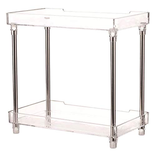 Organisateur maquillage acrylique résistant pour optimiser l'espace de bain