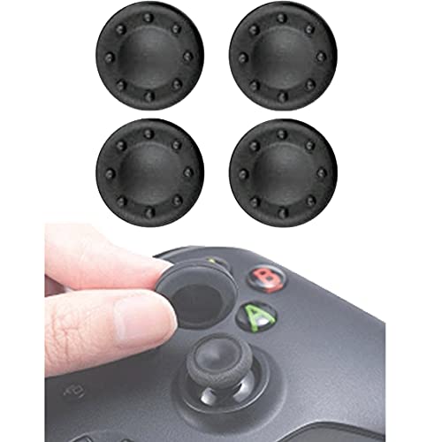 BEK Game Controller Thumb Grips 2 Pair / 4 Pcs Remote Joystick Grips, Compatible with Nintendo Pro Switch Thumb Grips, Xbox Slim One 360 X Xbox Thumb Grips, PS2 PS3 PS4 Thumbstick Grips, Wii (Black)