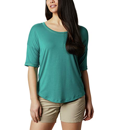 Columbia Womens PFG Slack Water Knit 3/4 Sleeve Shirt, Sun Protection