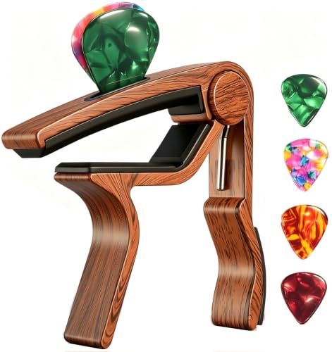 Guitar Capo with Pick Holder for Acoustic Electric Guitar,Ukulele