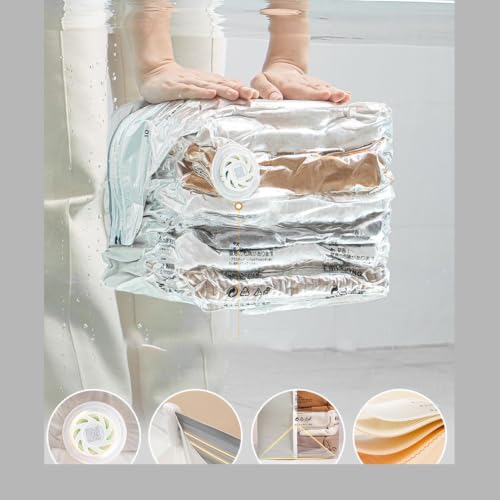 Bolsas de compresión transparente con fuelle reforzado para guardar ropa de invierno 8