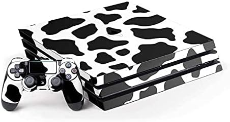 Skinit Decal Gaming Skin Compatible with PS4 Pro Console and Controller Bundle - Officially Licensed Originally Designed Cow Print Design