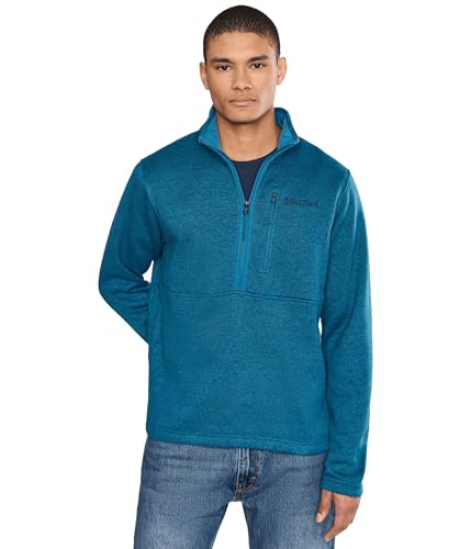Image of Marmot Mens Drop Line 1 /2 Zip Nautical Blue Heather 2XL One Size