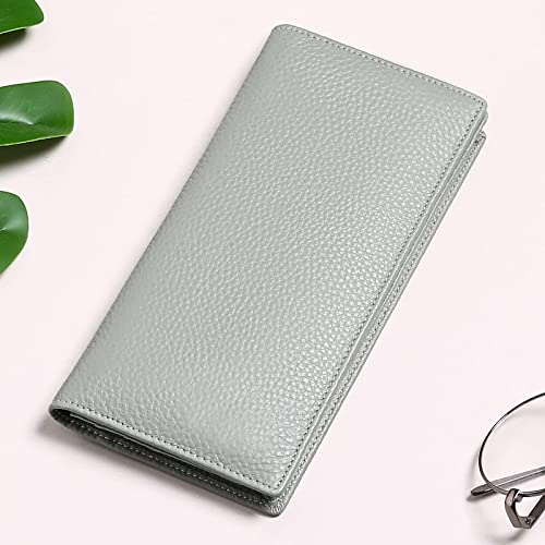 Goiacii Wallets For Women Rfid Blocking Ultra Slim Real Leather Credit Card Holder Clutch #TOP5