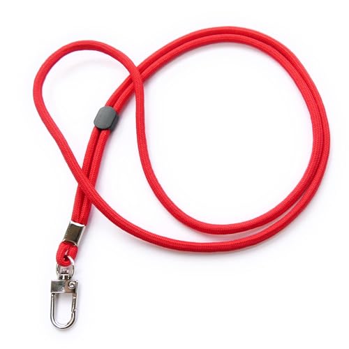 trage.band® cordon tour de cou réglable avec mousqueton, rouge