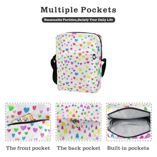 Neon Cololove reds messenger bags mens crossbody Handbag For Travel Adjustable Strap for Travel Shopping2