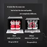Clear Storage Box Womens Mens Shoe Display Box Plastic Foldable Stackable Shoe Container Clear Closet Shelf Organizer - 6 Pack - Image 5