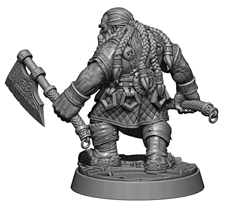 Amazon | ドワーフフィギュア,1/32-56mm,ドワーフワンド,戦士の