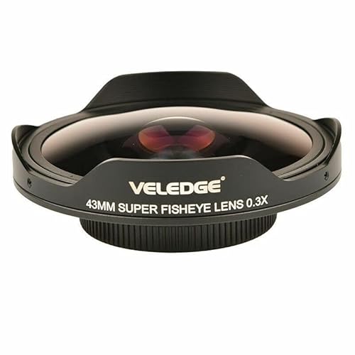 37MM / 43MM 0.3X Super Fisheye Ultra Wide Angle Camera Lens with Adapter Hood Mount Converter (37mm)