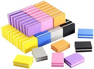 6X Nail Blocks Sanding Buffing Polisher File, Set of 100pcs Nail Art