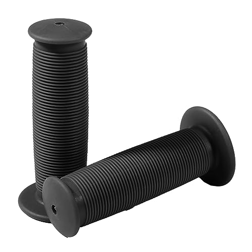 Bike Handlebar Grips Cover New Non-Slip Soft Rubber Short Bicycle Grips Cover Fit for Kid's Bicycles Scooter Replacement Grips (Black)