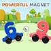 brenzo Magnetic Number Train Set for Toddlers in Random Color - Counting Toys, Shape Color Sorting Toys, Cognitive Skill Development, Toddler Learning Activities, Train Building Gift for Kids 3+