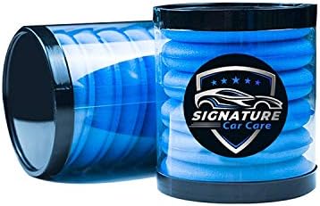 Signature Car Care Wax Applicator pads 4" (6 Pack) for applying waxes, tyre... (Topteck)