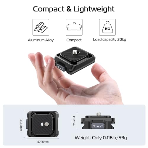 ULANZI UKA01 Quick Release Plate Kit w Safety Lock Aluminum Protection by ULANZI - Image 7