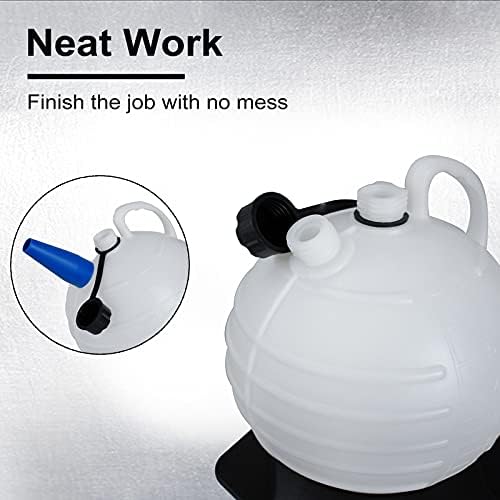 Oil Extractor Pump, 6l Removable Transmission Fluid Pump with Upgraded Base and Three Size Extension Hoses for Car, Lawnmower, Watercraft