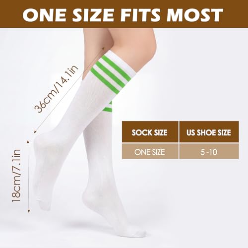 Image of American Trends Womens Athletic Knee High Socks Outdoor Sport Thigh High Stockings Casual Stripes Tube Socks