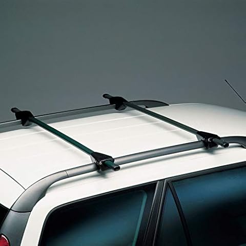 Universal Roof bar set Twinny Load Logico Key 120cm Black Steel for cars with open roof rails Cover